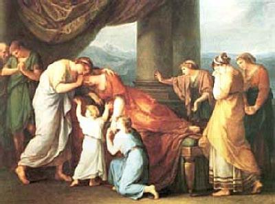 Angelica Kauffmann Death of Alcestis China oil painting art